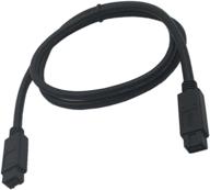 🔥 zdycgtime premium firewire cable 800 ieee 1394b 9 pin to 9 pin male to male 6 ft black(9 pin to 9 pin) логотип