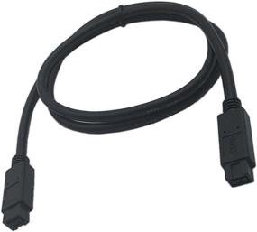 img 4 attached to 🔥 ZdyCGTime Premium Firewire Cable 800 IEEE 1394B 9 Pin to 9 Pin Male to Male 6 Ft Black(9 Pin to 9 Pin)