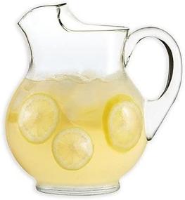 img 1 attached to Dailyware Glass Belly Pitcher: Effortlessly Elegant and Practical