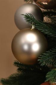 img 1 attached to 🎄 DN DECONATION Gold Christmas Ball Ornaments, 2.36” Champagne Shatterproof Decorative Hanging Balls Set of 18 - Xmas Tree Decoration, Holiday, Halloween, Wedding Party - Perfect Gift