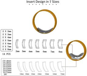 img 2 attached to 🔍 Ring Size Adjuster for Loose Wedding Rings, Rings Sizers with 13 Sizes - 2 Styles: Ring Spacers or Spiral Tightener, Fitter, Resizer for Smaller Rings