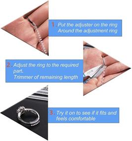 img 1 attached to 🔍 Ring Size Adjuster for Loose Wedding Rings, Rings Sizers with 13 Sizes - 2 Styles: Ring Spacers or Spiral Tightener, Fitter, Resizer for Smaller Rings