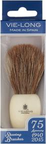 img 2 attached to 🐎 Vie-Long Brown Horse Hair & Ivory Acrylic Silver Shaving Brush: Premium Quality & Classic Design