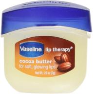 🍫 vaseline lip therapy cocoa butter jar - 0.25 oz. x 8 display logo