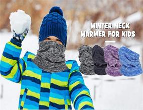 img 3 attached to Balaclava Gaiter Warmer Cover Scarf: Ideal Boys' Accessory for Cold Weather Protection