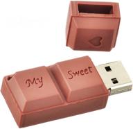 🍫 cute 32gb flash drive, eastbull novel usb thumb drive cartoon miniature chocolate date storage (1pcs) logo
