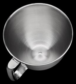 img 1 attached to 🍲 KitchenAid Polished Stainless Steel Bowl: Sleek Metallic Design with Convenient Handle