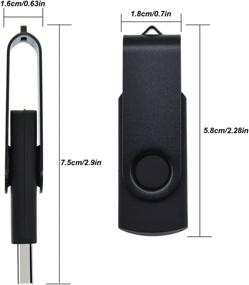 img 2 attached to Bulk Pack of 10 1GB USB Flash Drives | Metal Swivel Thumb Drives | USB 2.0 Memory Sticks | Foldable Data Storage | Kepmem Metal Jump Drive | 1 GB Pendrive | Black Zip Drive for Business Clients | Gift