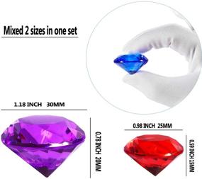 img 2 attached to 💎 DEODARI 65pcs Multi-Colored Acrylic Gems Plastic Gemstones for Pirate Treasure Party Decoration, Table Decorations, Vase Filler, Fish Tank, and More (Multi Color)