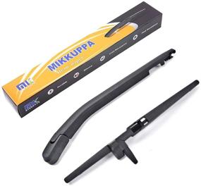 img 4 attached to 🚗 MIKKUPPA Rear Wiper Arm Blade Assembly Replacement for 4Runner 2003-2009 - All-Season Natural Rubber Back Windshield Wiper - Improved Cleaning for Windows
