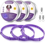 🐶 weewooday 3 pieces dog collar with pet id pendant and tube id tag - purple, fits most dogs up to 24.5 inch logo