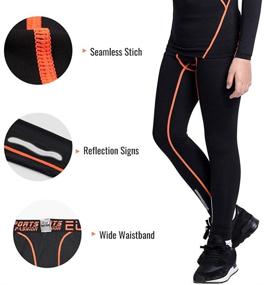 img 1 attached to TERODACO Compression Leggings Soccer Basketball Boys' Clothing