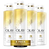 🍊 olay body wash - vitamin c and b3, cleansing & brightening, 17.9 fl oz (pack of 4) logo