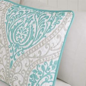 img 1 attached to 🛏️ Intelligent Design ID14-905 Quilt in Aqua for King/California King – Elegant Comfort for Your Bedroom