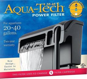 img 1 attached to 🐠 Ultimate Filtration Solution: AQUA-TECH Power Aquarium Filter for 20-40 Gallon Aquariums