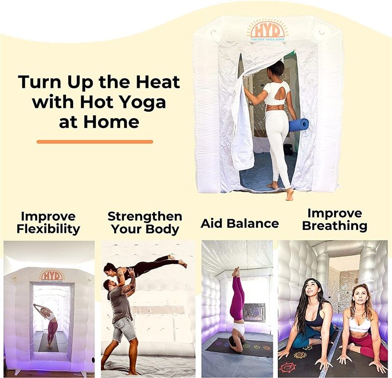 🏕️ Portable and Lightweight Inflatable Hot Yoga Dome: The…