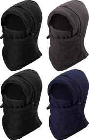 img 4 attached to 🧣 Stay Warm and Protected: 4-Piece Windproof Ski Face Mask Balaclavas for Men and Women