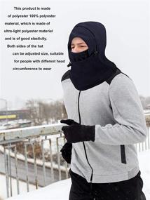 img 1 attached to 🧣 Stay Warm and Protected: 4-Piece Windproof Ski Face Mask Balaclavas for Men and Women