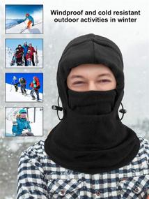 img 2 attached to 🧣 Stay Warm and Protected: 4-Piece Windproof Ski Face Mask Balaclavas for Men and Women