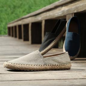 img 3 attached to 👞 Men's Casual Canvas Espadrille Loafer Shoes for Leisure