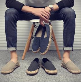 img 2 attached to 👞 Men's Casual Canvas Espadrille Loafer Shoes for Leisure