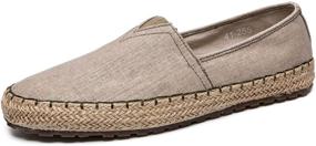 img 4 attached to 👞 Men's Casual Canvas Espadrille Loafer Shoes for Leisure