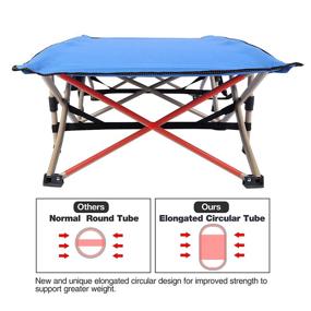 img 1 attached to 🏕️ Easy-to-Use REDCAMP Camping Folding Sleeping Portable Kids' Home Store: A Hassle-Free Solution for Comfortable and Convenient Sleep on Your Outdoor Adventures