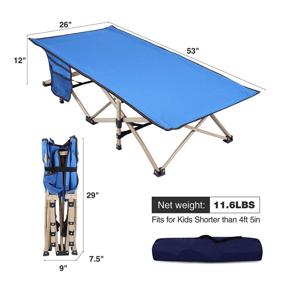 img 3 attached to 🏕️ Easy-to-Use REDCAMP Camping Folding Sleeping Portable Kids' Home Store: A Hassle-Free Solution for Comfortable and Convenient Sleep on Your Outdoor Adventures