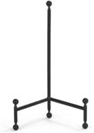 📸 tripar 12 inch modern black tripod easel: perfect display stand for pictures, artwork, cookbooks, platters, & plates logo