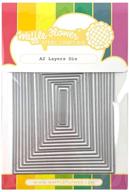 🧇 нарезка a2 слоев waffle flower: прямоугольная рамка, вложенные ножи для вырубки для штампов и изготовления открыток логотип
