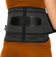 👍 modvel back brace support - breathable waist lumbar lower back belt with lumbar pad for men & women, immediate relief from back pain, herniated disc, sciatica, scoliosis & more! logo