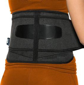 img 4 attached to 👍 MODVEL Back Brace Support - Breathable Waist Lumbar Lower Back Belt with Lumbar Pad for Men & Women, Immediate Relief from Back Pain, Herniated Disc, Sciatica, Scoliosis & More!