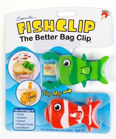 img 1 attached to Convenient and Versatile Shrockie Magnetic Fish Bag Clips: 2-Piece Set, Assorted Colors