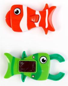 img 3 attached to Convenient and Versatile Shrockie Magnetic Fish Bag Clips: 2-Piece Set, Assorted Colors