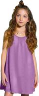 👗 violet ruffled halter swing dress - girls' clothing logo