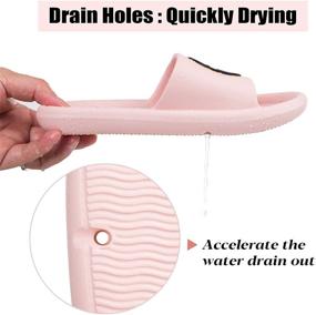 img 1 attached to DL Shower Slippers Lightweight Non Slip Waterproof Kids' Shoes for Bathroom