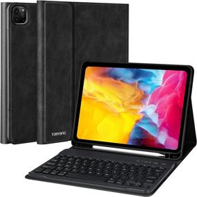 img 4 attached to 🔌 11 inch iPad Pro Keyboard Case - Compatible with 3rd/2nd/1st Gen, Detachable Keyboard & Pencil Holder - Wireless Keyboard Included - Also Fits iPad Air 5th/4th Generation