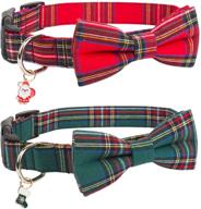 🎅 festive christmas dog collar with removable bowtie - perfect for small, medium, and large dogs logo