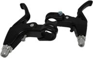 qiyage bicyclestore: universal full aluminum alloy brake handles for mountain & road bikes - 1 pair | 2.2cm diameter logo