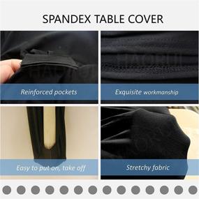 img 3 attached to 🍽️ Rectangular Spandex Table Cover by Haorui