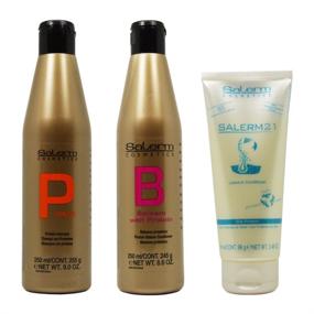 img 1 attached to Salerm Protein Shampoo Balsam Conditioner Hair Care