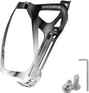 rockbros lightweight aluminum bike water bottle holder - adjustable cup holder for mtb road bike - durable bicycle cage brackets logo