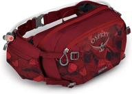 🚲 osprey seral 7 lumbar bike hydration pack - claret red, size one logo