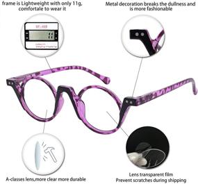 img 1 attached to 👓 OCCI CHIARI Cute Round Reading Glasses for Women - Multiple Strengths (1.0, 1.25, 1.5, 1.75, 2.0, 2.5, 3.0, 4.0, 5.0, 6.0)