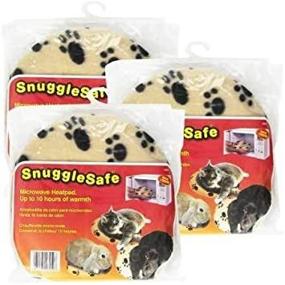 img 1 attached to 🐾 Уютный и безопасный подогреватель для домашних животных Snuggle Safe - нагреваемые в микроволновке подушки для безопасного подогрева места для сна питомца (3 штуки)