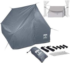 img 4 attached to Oak Creek Advanced Hammock Rain Fly: The Ultimate 110 Inch Multipurpose Rainfly for Hammocks