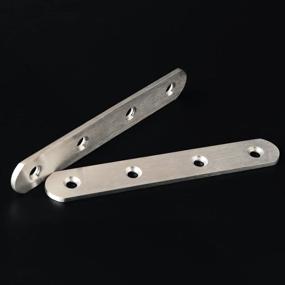 img 1 attached to Alise 10-Pack Stainless Steel Straight Brackets J7301
