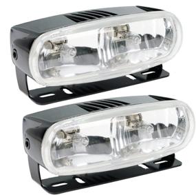 img 1 attached to 🚗 Hella H71010321 Optilux 2020 Dual Beam Halogen Fog/Driving Lamp Kit, with Black Housing, 12V/55W