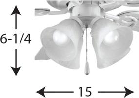 img 1 attached to 💡 White AirPro Ceiling Light Kit P2610-30WB by Progress Lighting