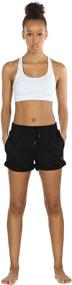 img 3 attached to 🩳 IcyZone Women's Workout Lounge Shorts - Athletic Running Jogging Cotton Sweat Shorts (Pack of 2)